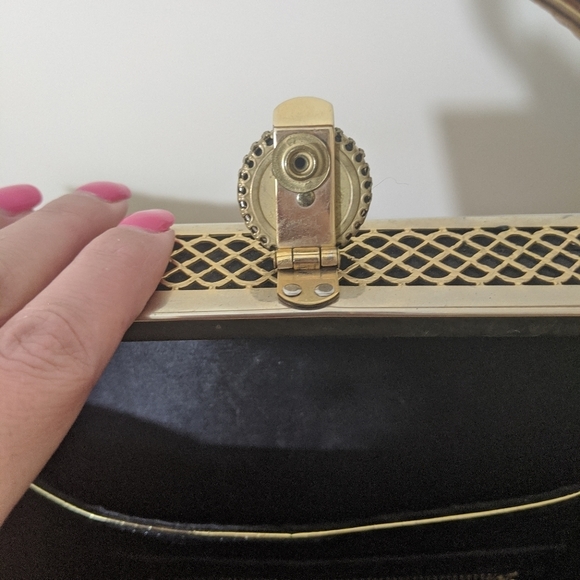 Vintage Handbag 50s Tapestry French Soire Purse - Picture 6 of 8